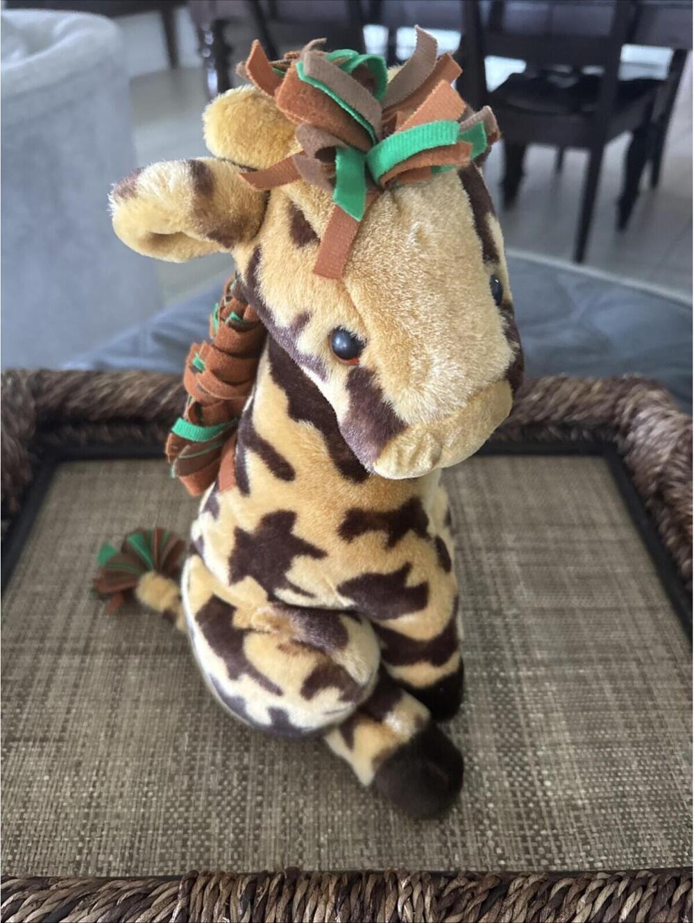 Vintage 1993 Dakin Mop Tops Mane 12" Giraffe Plush Adorable Stuffed Animal
